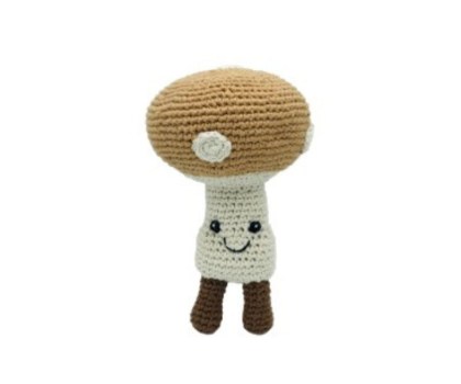 mushroom rattle brown